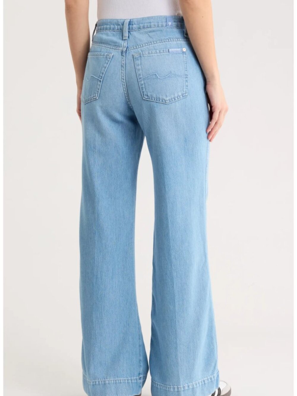7 For All Mankind Dojo Tailorless Flare Leg Jeans in Annandale - Picture 2 of 3